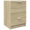 vidaXL Waschbeckenunterschrank, Unterschrank für Badezimmer, Badschrank mit Stauraum, Badezimmerschrank Waschtischunterschrank, Sonoma-Eiche Holzwerkstoff