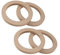 Motoforti 4 Pcs 5 Universal Wooden Khaki Car Speaker Subwoofer Spacer Rings Long-lasting