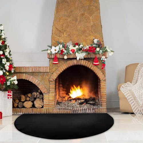 100 x 50 cm, placa protectora contra chispas para proteger el suelo contra chispas, base ignífuga, alfombra de fibra de vidrio, estera ignífuga para interiores para chimeneas en estufas, calentadores