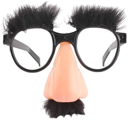 Große Nasenbrille mit Schnurrbart und Augenbrauen, lustige Brille für Halloween, Streiche und Party-Foto-Requisiten