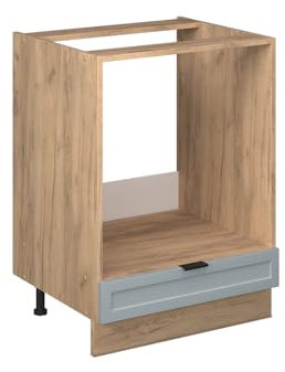 Vicco Herdumbauschrank Fame-Line, Hellblau-grau, 60 cm ohne Arbeitsplatte