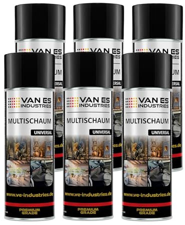 6x Multi-Schaum 400ml Universal Schaumreiniger für Polster, Scheiben, Kunststoff und Metall Ultra Clean Aktivschaum