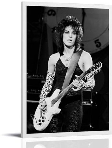 LNLEXTAR Joan Jett Arts & The Blackhearts Poster Dekorative Malerei Leinwand Wandkunst Wohnzimmer Poster Schlafzimmer Malerei,Wandkunst Bilddruck Moderne Familienzimmer Dekor 20x30inch(50x75cm)