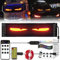 SQMGFA Ojos LED para camión y coche, ojos de diablo, gran pantalla LED flexible programable, multicolor, control de smartphone, impermeable
