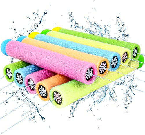 Wasserpistole Schaumstoff Kinder,10 Stück Wasserspritzpistolen Schaumstoff 10cm Reichweite Wasserspritzer Sommer Spielzeug Garten Pool Party Mitgebsel für Kinder Jungen Mädchen