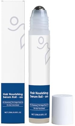 Sérum de croissance des cheveux romarin Roll On 3 % de romarin, 3 % de rédensyl et 2 % d'anagaine, sérum pour cuir chevelu bloquant la DHT favorise le flux d'oxygène, réduit la chute des cheveux, sans