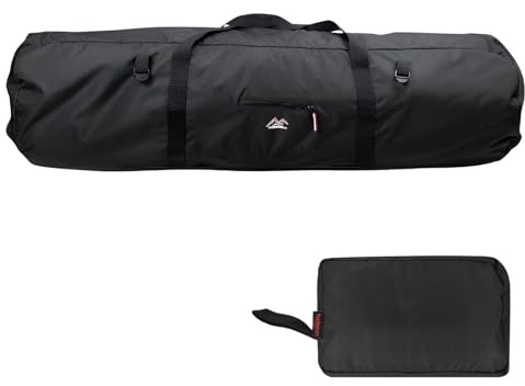 Eclove Bolsa de Transporte Impermeable 90x30x30 cm para Tienda de Campaña – Estuche Resistente con Cremallera para Pabellones, Trípodes, Postes y Accesorios de Camping, Viaje y Exterior, Negro