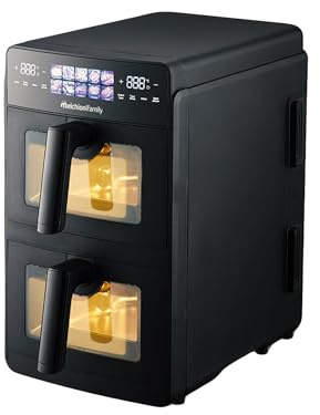 Melchioni Family Friggitrice ad Aria Giulia 10L Doppio Cassetto Potente e Versatile 2.600W alimentazione 220-240V