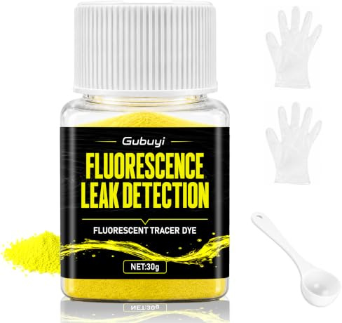 Fluorescéine, Colorant Fuite Piscine, Colorant de Traçage | Rilevatore Perdite Piscina, Rilevamento Fluoresceina Universale, Adapté à la Détection des Fuites Pipelines