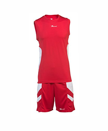 Asioka 58/13 Trikot Basketball, ärmellos M rot/weiß