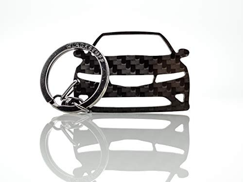 BlackStuff Carbon Karbonfaser Schlüsselanhänger Kompatibel mit Civic Type R MK8 FN2 2006-2011 BS-614