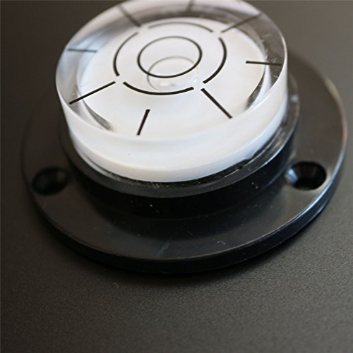 Dosenlibelle - Geflanschte MediumGroße kreisrunde Wasserwaage mit Luftblase - Werkzeug für Hobby, Uhr, Plattenspieler, Kamera und Wohnmobil