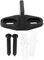Fußbodenführung, Bodenführung Schiebetür, Black Powder Coated Unterer Boden Guide Stay Roller Einstellbare Kanal für Schiebe Barn Door Hardware Wandhalterung