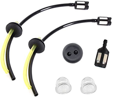AISEN 2x Benzinfilter mit Schlauch Gummitülle Primer Pumpe Satz für Florabest FBK 4 B2 4in1 Motorsense