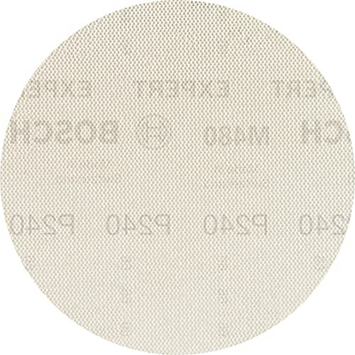Bosch Professional 5x Abrasivi a Rete Expert M480 per Legno Duro, Vernice su Legno, Ø 150 mm, Grana 240, Accessorio Levigatrice Rotoorbitale