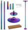 PRIORMAN Pole Dancing – Bâton de danse statique et rotatif de 45 mm portable pour studio et fitness à domicile (coloré)