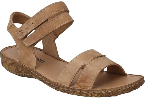 Josef Seibel Damen Riemchensandalen Rosalie 47,Weite G (Normal),Sandaletten,Sommersandalen,bequem,flach,Women's,Woman,Braun (Cognac),36 EU / 3 UK