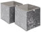 OHS Pack Of 2 Crushed Velvet Storage Boxes Set Home Bathroom Collapsible Foldable Toys Pop Up Folding Cube Box, Charcoal Grey