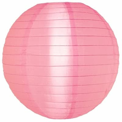 5 x Rosa Lampions Nylon 45 cm