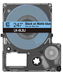 Epson Etikettenkassette, Metallicband LK-5KBM schwarz auf gold, langlebiges Beschriftungsband für Epson LabelWorks Etikettendrucker, wasser- & verschleißfest, 9 m x 18 mm, Klein