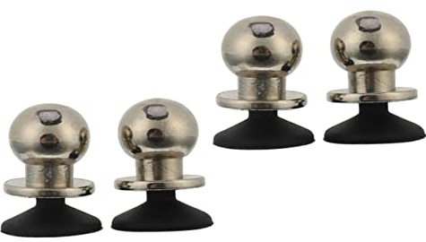 WOONEKY Bildschirm 4 Stück Joysticks Joypad Trigger Für Shortcuts Silberne Handy-Bildschirmtasten Ziel-Touch Universal-Handy-Spiel Mini-Joystick-Presse Conter Große Gaming Trigger Knöpfe