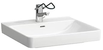 Laufen Pro Liberty Waschtisch, barrierefrei, 1 Hahnloch, mit Überlauf, 600x550mm, H8119500001041