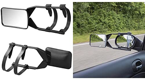 Preiswert&Gut 2x Caravanspiegel Anhängerspiegel Wohnwagenspiegel Aufsetzspiegel Zusatzspiegel