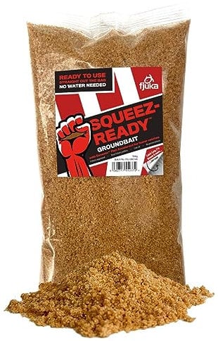 Fjuka Squeez-Ready Groundbait | Ready-prepped Multi-use groundbait | Carp, F1s, tench, bream, roach etc | 500g Bag