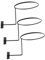 3 Stück Metall Helmhalter Ständer Rack Aufhänger für Maler Cowboy Sonnenhut Perücke Schwarz, 04