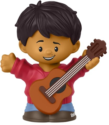 Ersatzteil für Little People Coco Spielset aus Disneys 100 Anniversary Serie – HPR12 ~ Ersatzfigur Miguel hält eine Gitarre