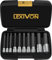 LEXIVON XZN extra lang 4 Zoll vielzahn satz, Größen: M4 M5 M6 M8 M9 M10 M12 M14 M16 M18 I 10 tlg, Drive Größe: 1/4, 3/8, 1/2 (LX-145L)