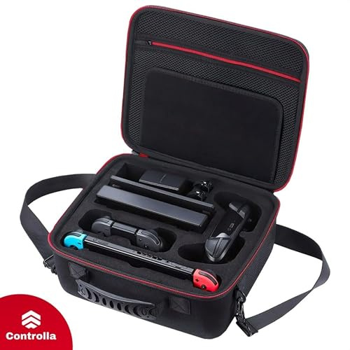 Tasche Kompatibel mit Nintendo Switch/Switch OLED, Case für Switch, Pro Controller, 4 In 1 Zubehör Set