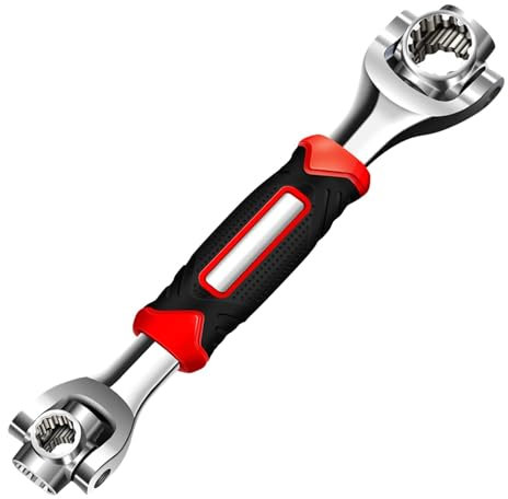 OZNEWLIFE Clé à douille universelle 52 en 1, outils de réparation rotatifs en acier inoxydable, clé rotative à 360 degrés