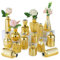 NUPTIO Glas Vase Hochzeit Tischdeko: Satz von 15 Kleine Gold Glasvasen Mini Blumenvase Vintage Tischvasen Antik für Hochzeitsdeko Geburtstag Party Wohnzimmer Deko