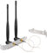 Eightwood WLAN Antenne 2.4GHz 5GHz 5.8GHz 6dBi WiFi Antenne RP-SMA IPX IPEX Antenne + U.FL to RP-SMA Antennenkabel für WLAN Router Bluetooth WiFi Karte PC Mainboard PCIE Wireless Network Card