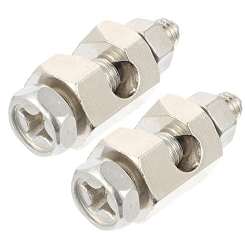 Gadpiparty 6 Pcs Protection Grounding Clamp Pool Bonding Lug Earthing Grounding Solar Panel Wire Clip Chicken Feeder Bolts Earthing Lug Cable Clamp Coupling Tinned Copper Nut