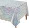Lemicin Glitzer Tischdecke Silber Party - 137 x 274 cm Silber Glitzer Tischtuch Plastik Tischdecke Dekorationen für Mädchen Frauen Einhorn Geburtstag Einschulung Schulkind Jubiläum Feier