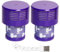 Paquete de 2 filtros HEPA de repuesto para aspiradora Dyson V10 Cyclone Series, V10 Animal, V10 Absolute, V10 Total Clean, SV12, compatible con piezas de filtro Dyson No. 969082-01, reutilizables y