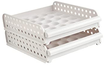 Homoyoyo 30 Contenitore Per Uova Cartone Di Uova Contenitore Per Congelatore Porta Uova Cartoni Riutilizzabili Per Uova Contenitori Per Alimenti Cassetto Che Impila