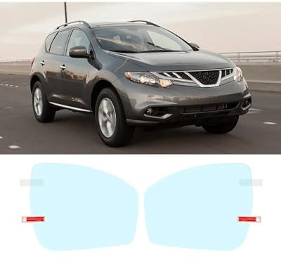 Rückansicht Auto Spiegelfolie Für Murano 2009-2019 Z51 Z52 2018 Volle Abdeckung Rückspiegel Regendicht Film Anti-Fog-Auto Spiegel Aufkleber auto Zubehör Auto Rückspiegel Wasserdichte Folie(Murano 2009