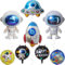 Waziwe Weltraum Kindergeburtstag Deko, Raumschiff Surprise Geburtstagsdeko Jungen, Weltraum Deko Beinhaltet Astronaut Folienballon, Raketen Folienballon, Helium Ballon