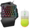 GTOULHH Combo Teclado y Ratón Inalámbrico Juego De Teclado Y Ratón Portátil Retroiluminado con LED con Cable USB Combinado De Ratón Y Teclado For Juegos De Media Mano PC/Laptops/Ordenador