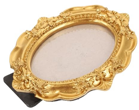 MUSISALY Vintage-bilderrahmen Aus Harz Kleiner Fotorahmen Antik Retro-design Schreibtisch-accessoire Fotohalter Für Dekoration