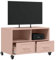 HEFZGDB Mobile TV Rosa 68x39x43,5 cm in Acciaio Tavolo Tv Mobile Tv Soggiorno Mobile Sotto Tv Mobile Angolare Tv per Cucina Soggiorno Camera Studio Ufficio