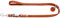 HUNTER verstellbare Hundeführleine aus Leder, Farbe: orange, besonders belastbar, 3-Fach verstellbar, mit Leder-Schlüsselanhänger, Made in Germany, Größe: 13/200