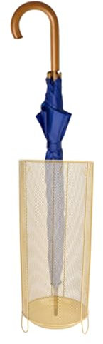 Luqeeg Porte-Parapluies Rond, 7,8 x 18,5 Pouces Porte-Parapluies Autoportant Porte-Parapluies en Maille de Fer pour L'entrée/Maison/Bureau, Parapluies Anciens, Cannes, Bâtons de Marche