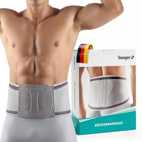 Seeger Basic Rückenbandage mit Pelotte, Leichte Aktivbandage, Lendenwirbelbandage, Orthopädische Bandage (Gr.2)