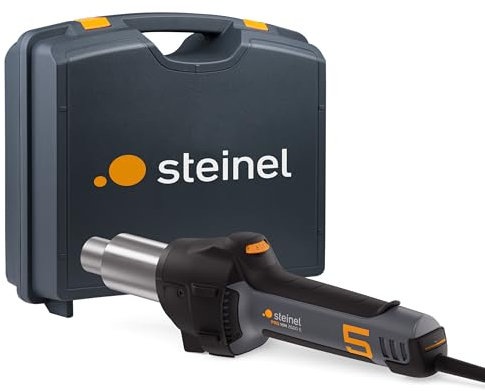 Steinel Heißluftpistole HM 2600 E im Koffer, 2300 W Stab-Heißluftgebläse, Temperatur 50°-620°C, Heißluftfön, bürstenloser Motor