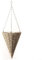 Cesta colgante de paja, decoración natural, cuerda de paja tejida a mano, para balcón, jardín, decoración de plantas (grande)