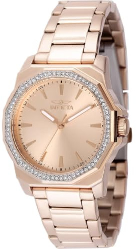 Invicta Speedway 49115 Women's Watch - Quartz Movement - Stainless Steel with Rose Gold Dial - 34 mm